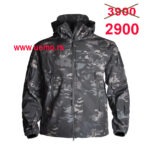 Jakna SOFT SHELL BLACK MULTICAM