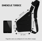 Torba ARMPIT – Multifunkcionalna torba preko grudi - Slika 6