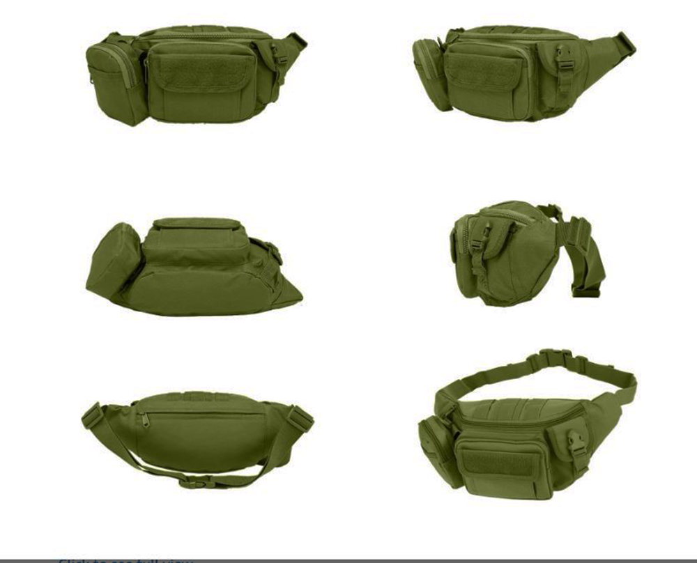 torbica u zelenoj boji armi za pojas iz svih uglova