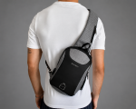 BAIBU Muška torbica preko grudi sa USB portom – Nepromočiva Crossbody - Slika 7