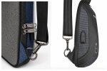 BAIBU Muška torbica preko grudi sa USB portom – Nepromočiva Crossbody - Slika 5