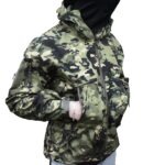 Jakna SOFT SHELL GREEN-BLACK MULTICAM