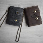 Muški kožni novčanik sa lanacem WILD