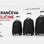 Multifunkcionalni ranac sa skidajućim  točkićima - 3 veličine