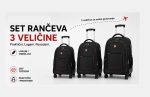 Multifunkcionalni ranac sa skidajućim  točkićima - 3 veličine