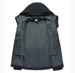 Softshell jakna crna- termo, vodootporna (M do 5XL) - Slika 5