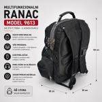 Multifunkcionalni ranac 9613 USB