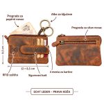Muški kožni novčanik za kartice HUNTER sa RFID zaštitom