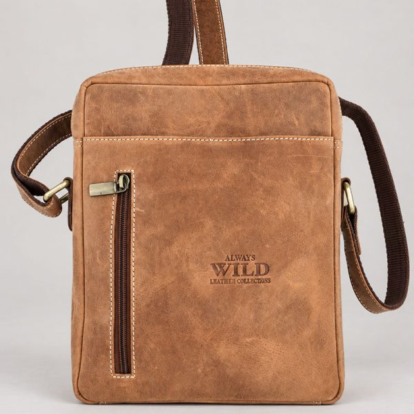 Muška kožna torba Always Wild sa više pregrada – 25 × 21 cm